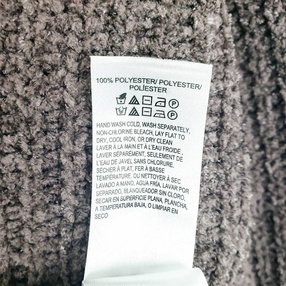 LUCKY BRAND Oversize Plum Muted Lavender Long Sleeve V-Neck Knit Sweater Size: L - Picture 4 of 5